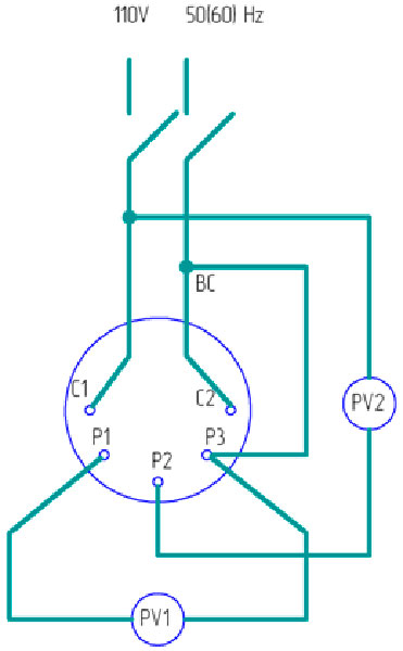 Электрическая схема подключения сельсина к сети при установке нуля