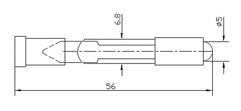 Схема габаритных размеров арматуры АСКМ-С-12ЛТ-5