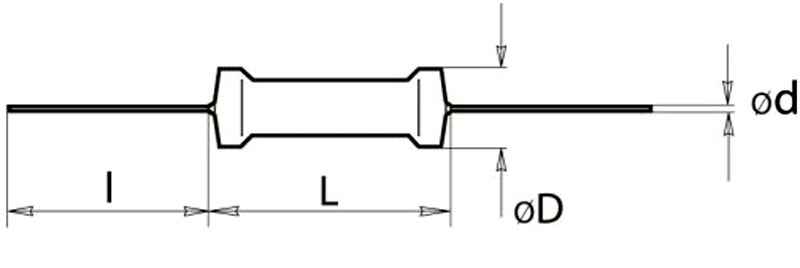 Габариты резистора С2-23