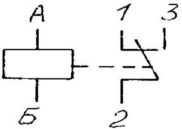 Электрическая схема реле РЭС 34