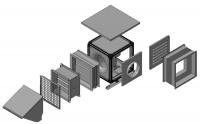 Дополнительная комплектация к вентилятору канальному радиальному квадратному каркасно-панельному с ЕС-двигателем Канал-КВАРК-КП-ЕС фото