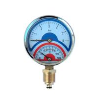 Термоманометр 6 bar/120C радиальный (индикатор давления и температуры) фото