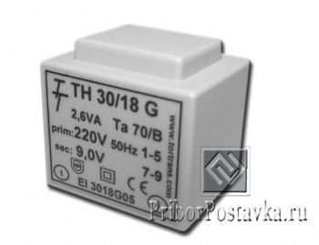 Малогабаритный трансформатор для печатных плат ТН 30/18 G фото 1