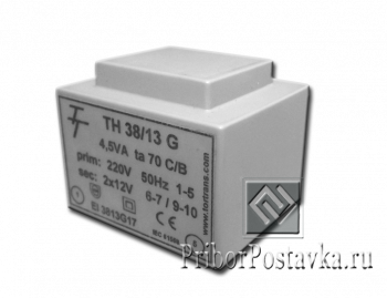 Малогабаритный трансформатор для печатных плат ТН 38/13 G фото 1