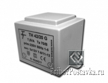 Малогабаритный трансформатор для печатных плат ТН 42/20 G фото 1