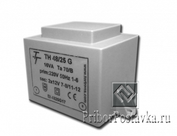 Малогабаритный трансформатор для печатных плат ТН 48/25 G фото 1
