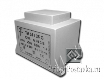 Малогабаритный трансформатор для печатных плат ТН 54/25 G фото 1