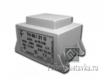 Малогабаритный трансформатор для печатных плат ТН 60/21 G фото 1
