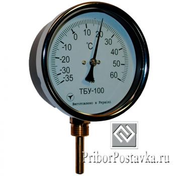 Термометр биметаллический ТБУ-100 фото 1