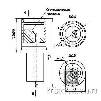 Светоизлучающий диод ИП-4 (ИП-4-01) фото 1