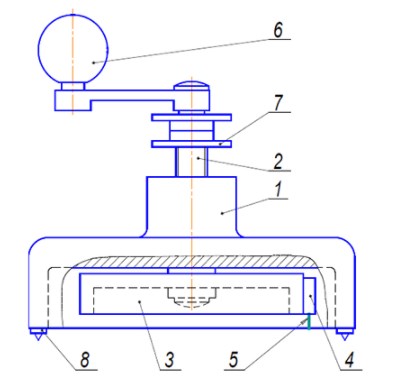 Схема конструкции приспособления СТИ-10Т