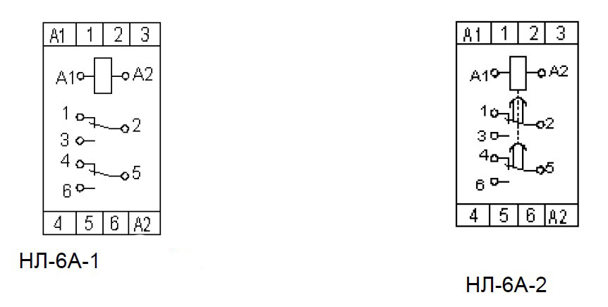 Схема подключения НЛ 6а