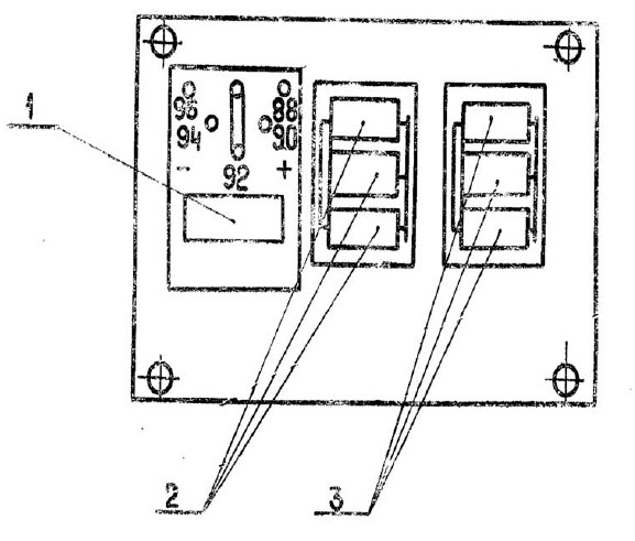 Схема расположения кассет в корпусе