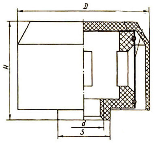 Схема габаритных размеров Сапуна 20