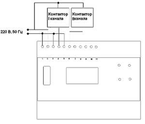 Рис.1. Схема подключения контроллера СТАРТ-3